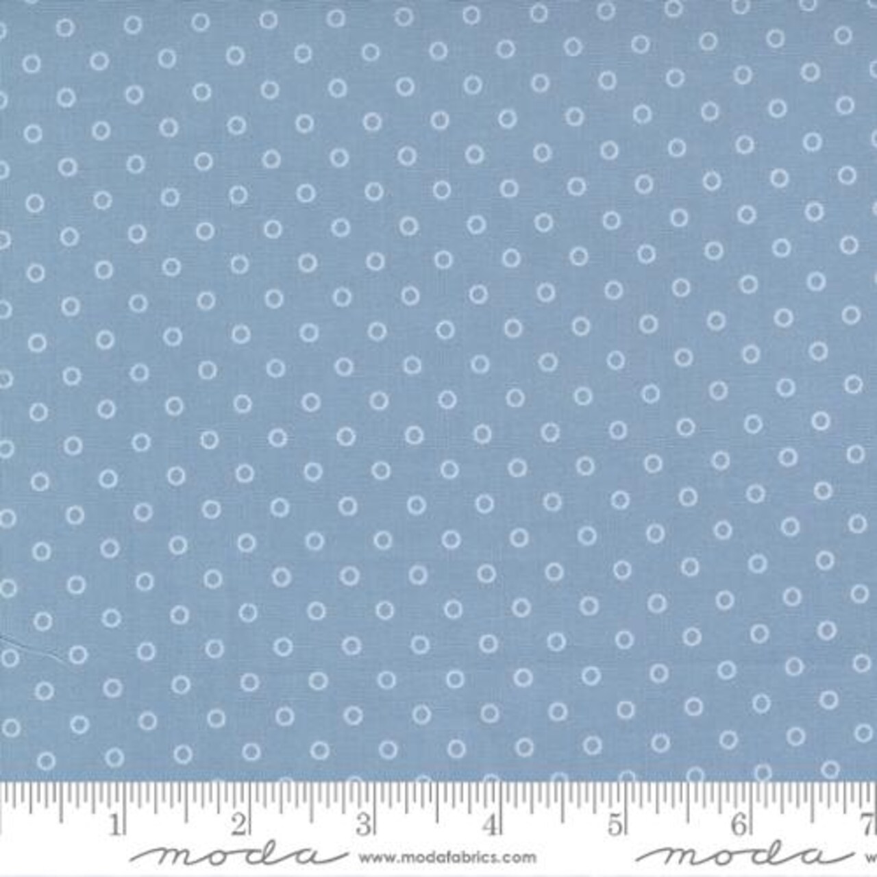 Fabric Moda Light Blue Smitten Dots Nantucket Summer by the Quarter Yard 55264-14